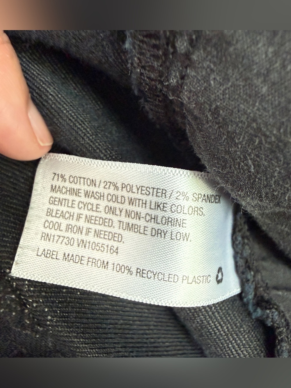 A New Day Black High Waist Belted Pleat Front Cotton Trouser Pants Size 10 - Picture 7 of 12